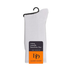 CHAUSSETTES SEMELLE BOUCLETTE BLANC 3