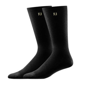 Lot 3 Chaussettes FootJoy Homme – Confort Doux Roll Top – Blanc/Noir/Bois Flotté – NEUF