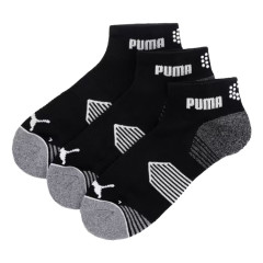 CHAUSSETTES QUARTER PACK 3 PAIRES NOIR